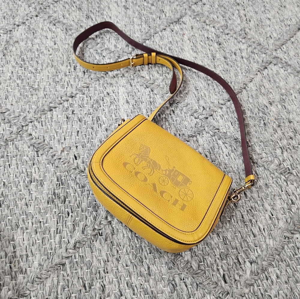 Coach Yellow Crossbody Bag